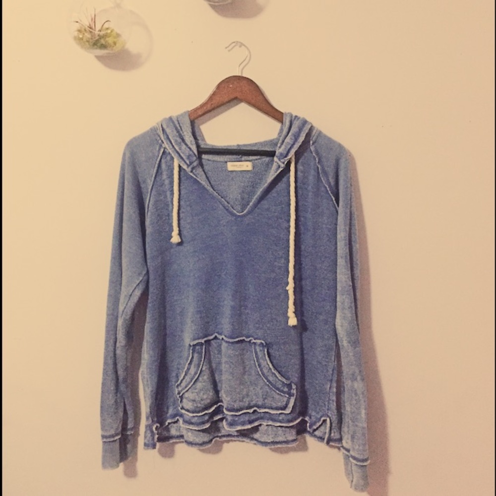 Bleach Blue Ocean Drive Hoodie NWOT